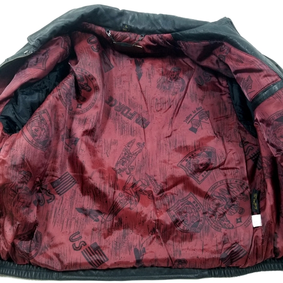 Levi's Soft Leather Bomber Jacket - Picture 7 of 8